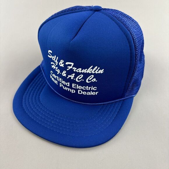 Other - VTG Snapback Trucker Hat‎ Cap Men Advertising Self Franklin Street Foam Mesh Dad